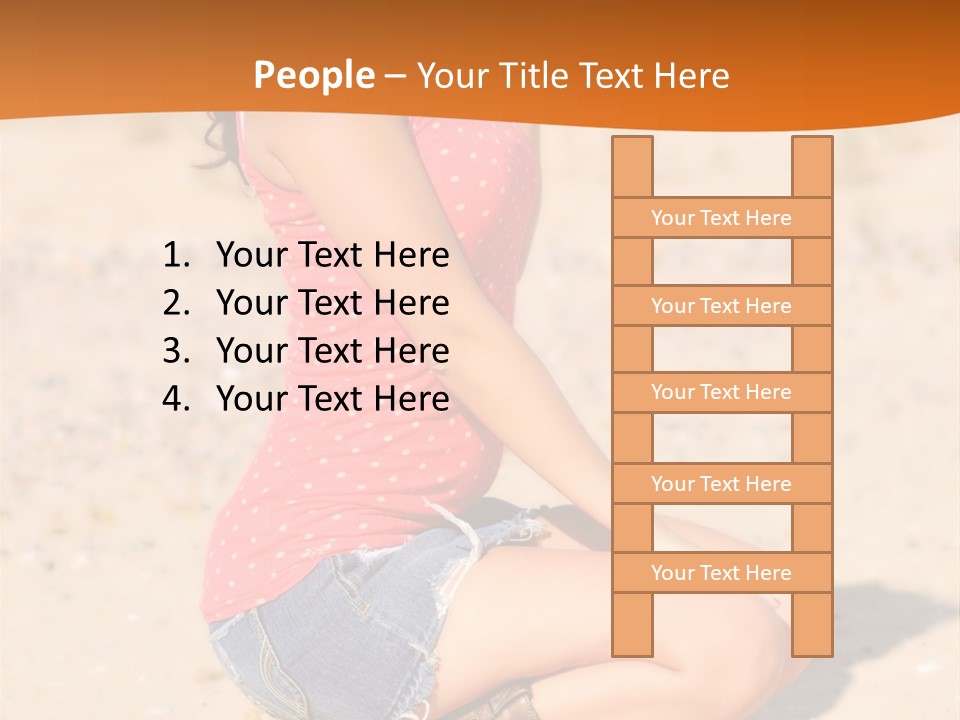 Beautiful Young Cowgirl PowerPoint Template