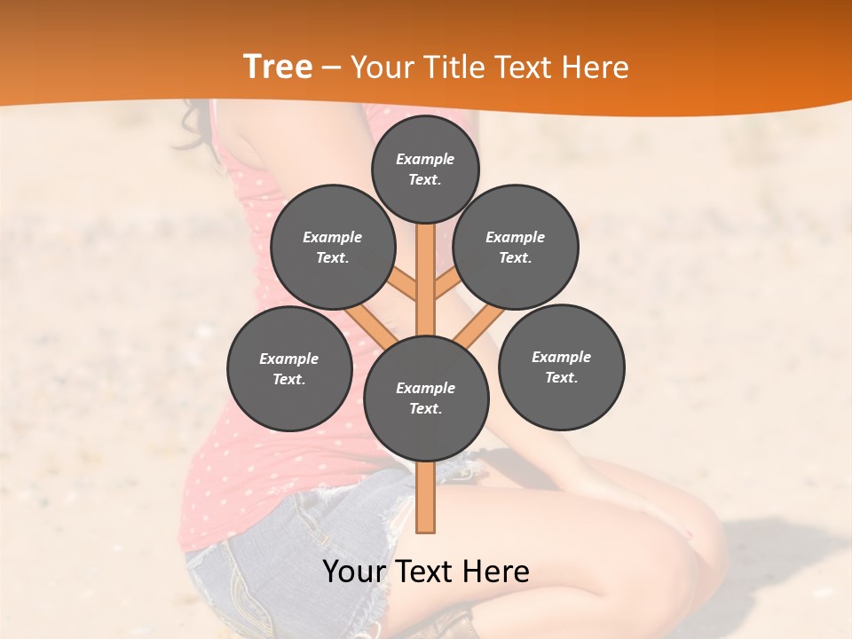 Beautiful Young Cowgirl PowerPoint Template