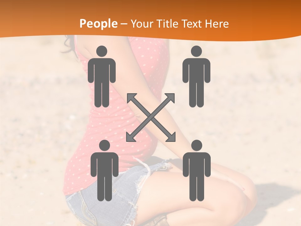 Beautiful Young Cowgirl PowerPoint Template