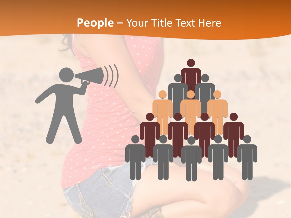 Beautiful Young Cowgirl PowerPoint Template