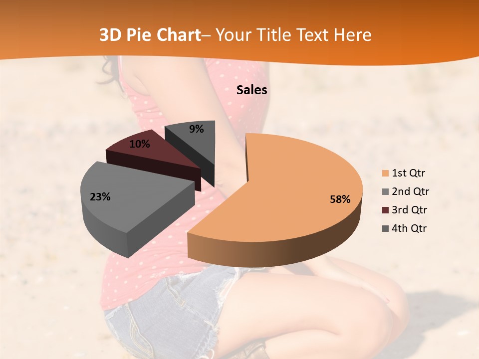 Beautiful Young Cowgirl PowerPoint Template