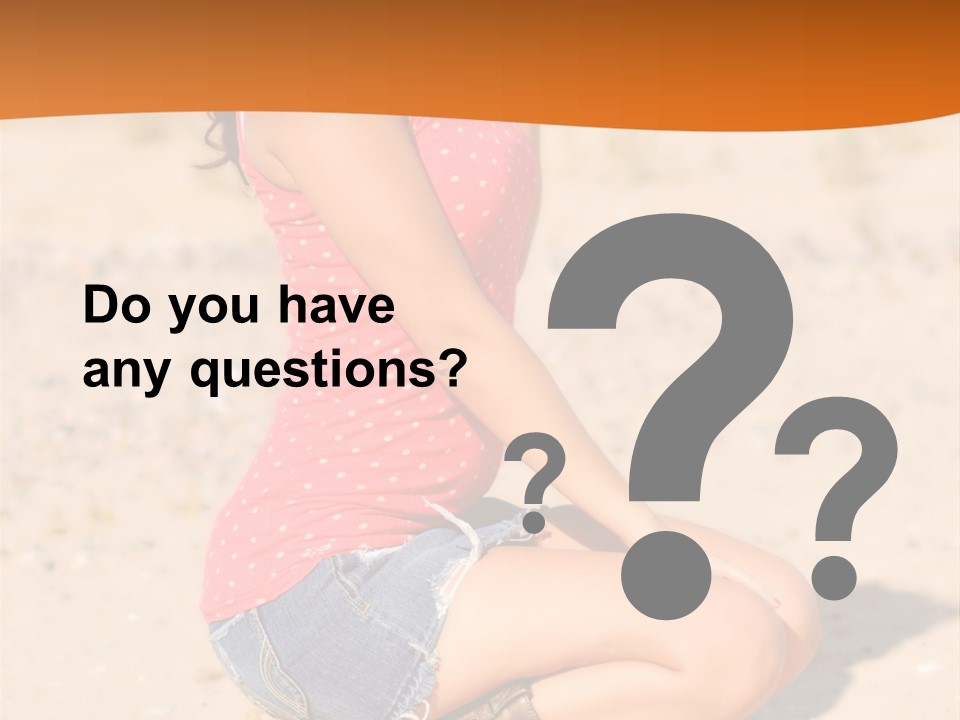 Beautiful Young Cowgirl PowerPoint Template