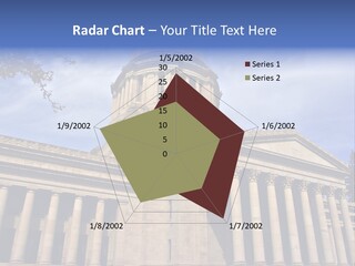 Neo Classical Style Legislative Building On A Late Afternoon In Early Spring PowerPoint Template