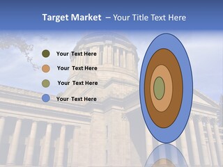 Neo Classical Style Legislative Building On A Late Afternoon In Early Spring PowerPoint Template