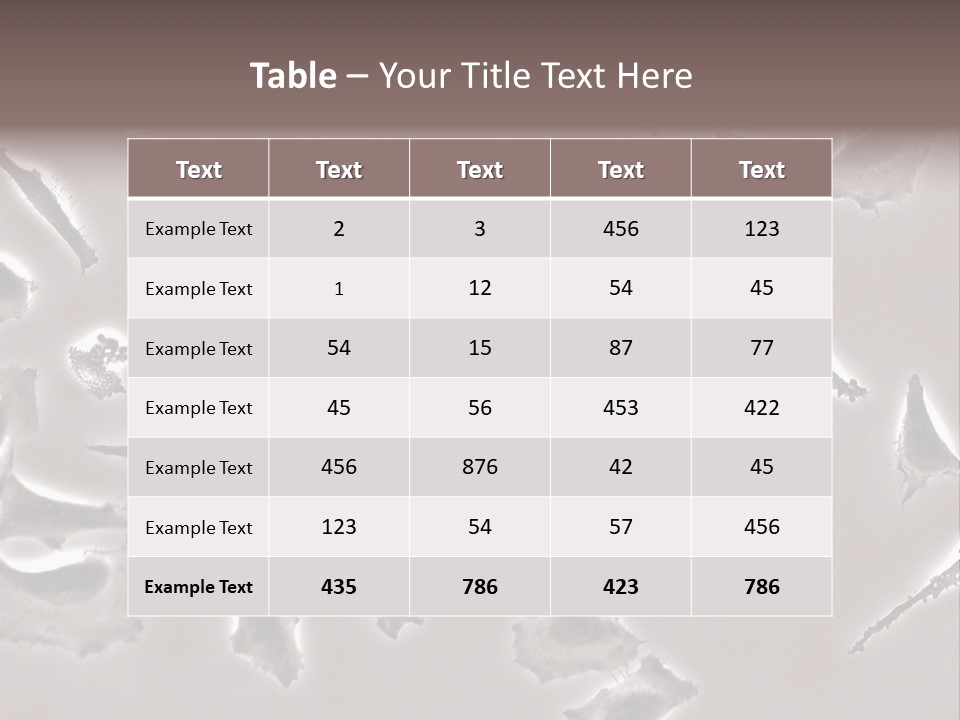 A Picture Of A Group Of Plants On A Table PowerPoint Template