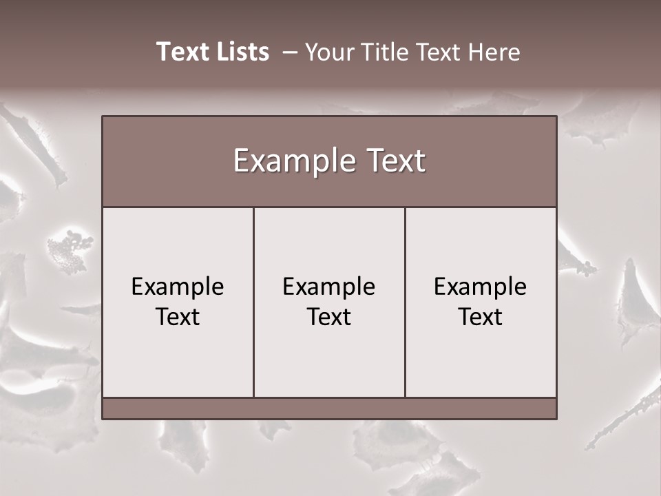 A Picture Of A Group Of Plants On A Table PowerPoint Template