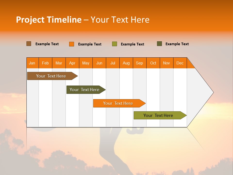 Kangaroo On The Sunset PowerPoint Template