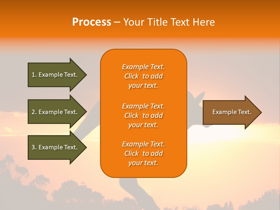Kangaroo On The Sunset PowerPoint Template