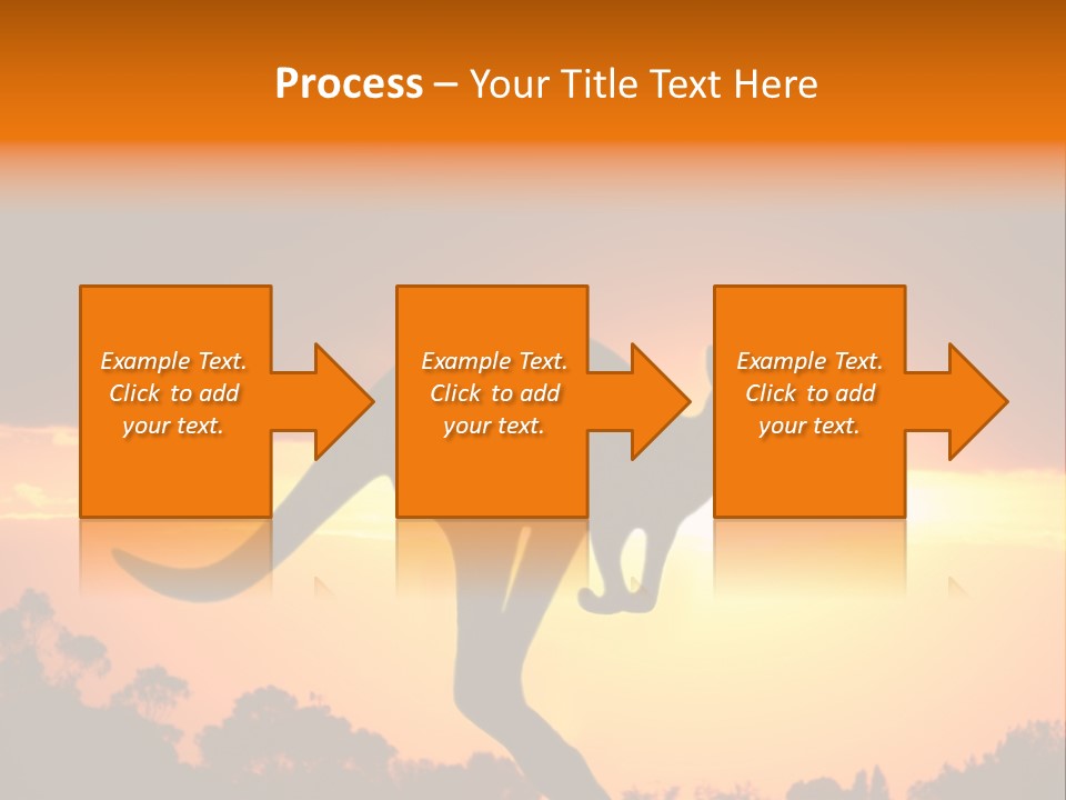 Kangaroo On The Sunset PowerPoint Template