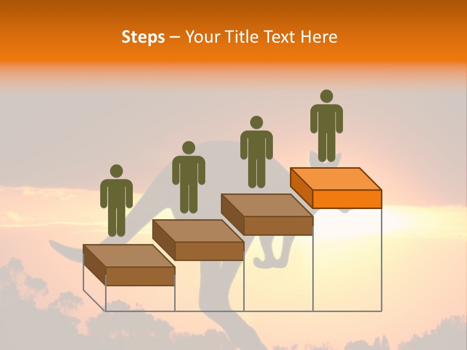 Kangaroo On The Sunset PowerPoint Template
