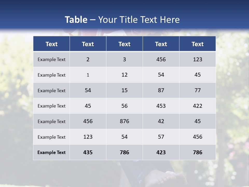 Mother And Daughter On Garden Swing PowerPoint Template