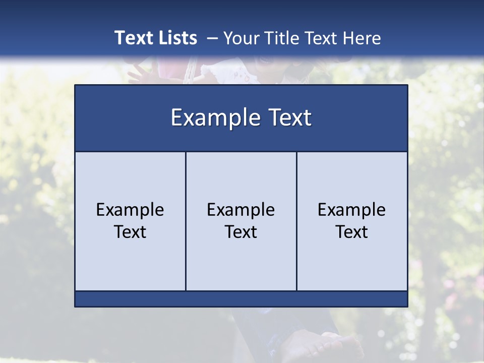 Mother And Daughter On Garden Swing PowerPoint Template