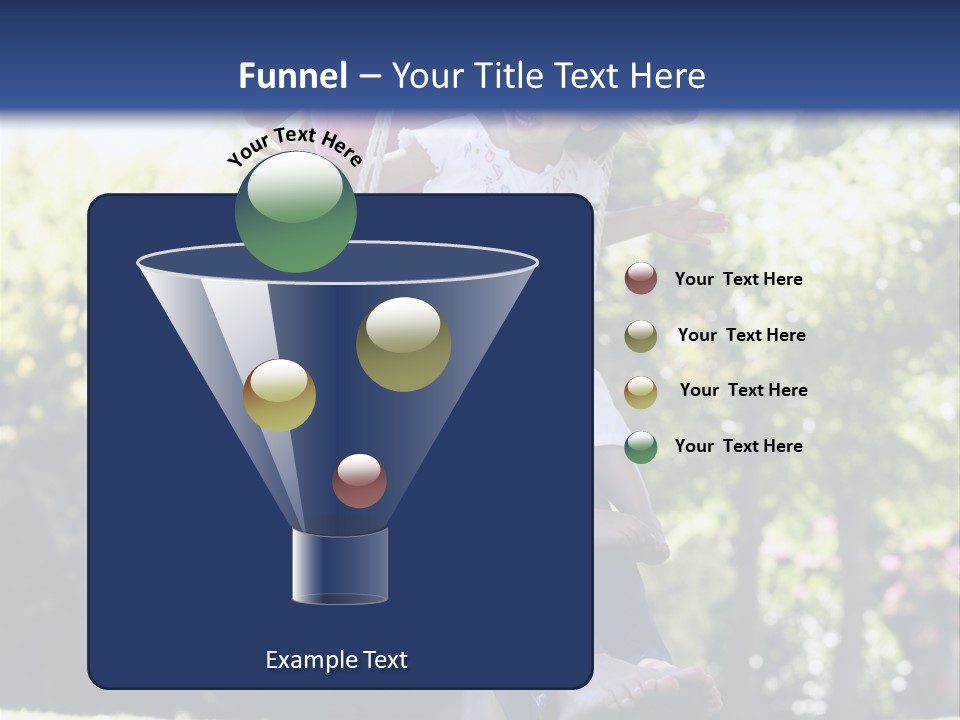 Mother And Daughter On Garden Swing PowerPoint Template