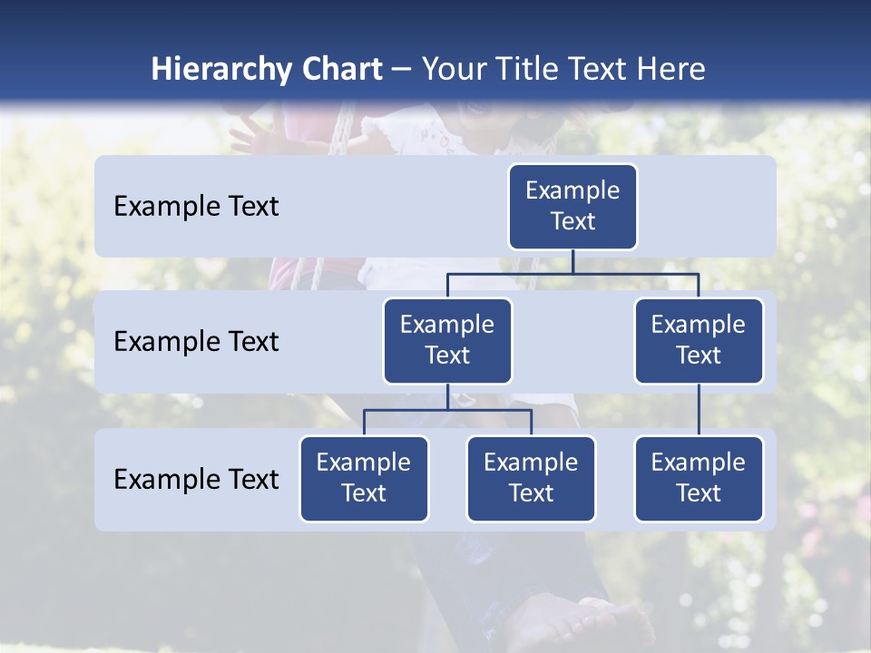 Mother And Daughter On Garden Swing PowerPoint Template