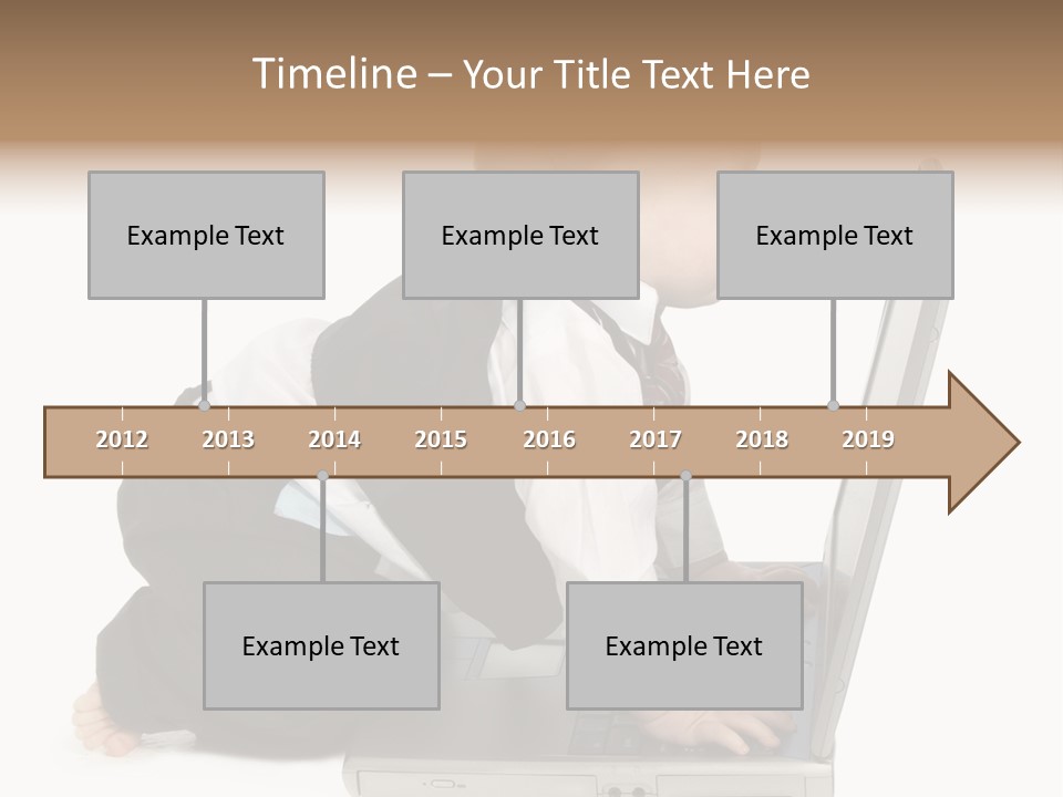 Adorable 10 Month Old Baby Boy In Suit, Barefoot, With Laptop Computer. Making Cute Grumpy Face At Computer Screen. Shot In Studio Over White. PowerPoint Template