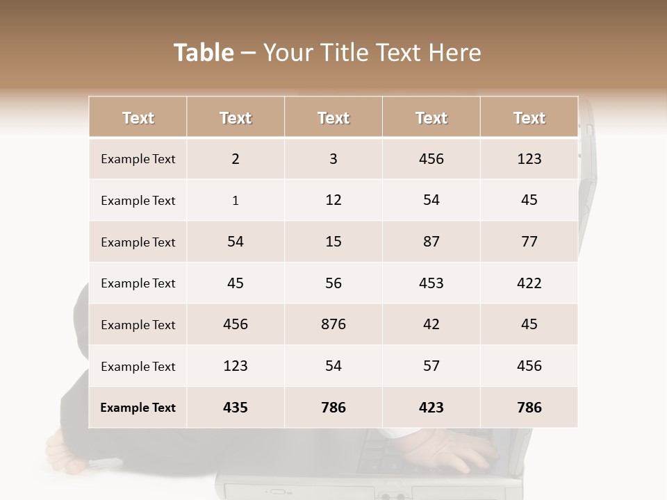 Adorable 10 Month Old Baby Boy In Suit, Barefoot, With Laptop Computer. Making Cute Grumpy Face At Computer Screen. Shot In Studio Over White. PowerPoint Template