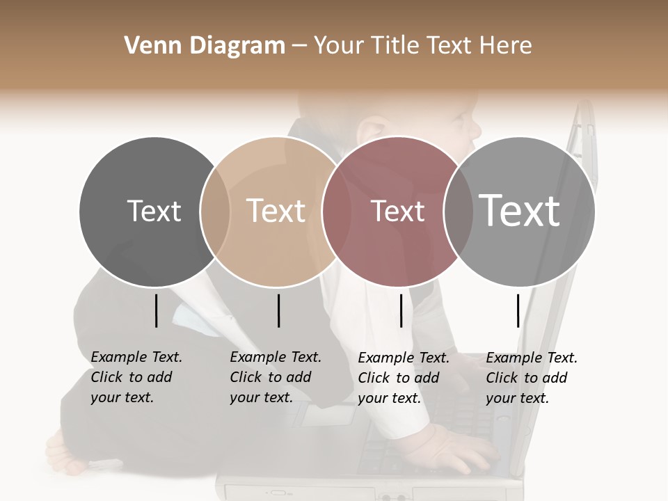 Adorable 10 Month Old Baby Boy In Suit, Barefoot, With Laptop Computer. Making Cute Grumpy Face At Computer Screen. Shot In Studio Over White. PowerPoint Template