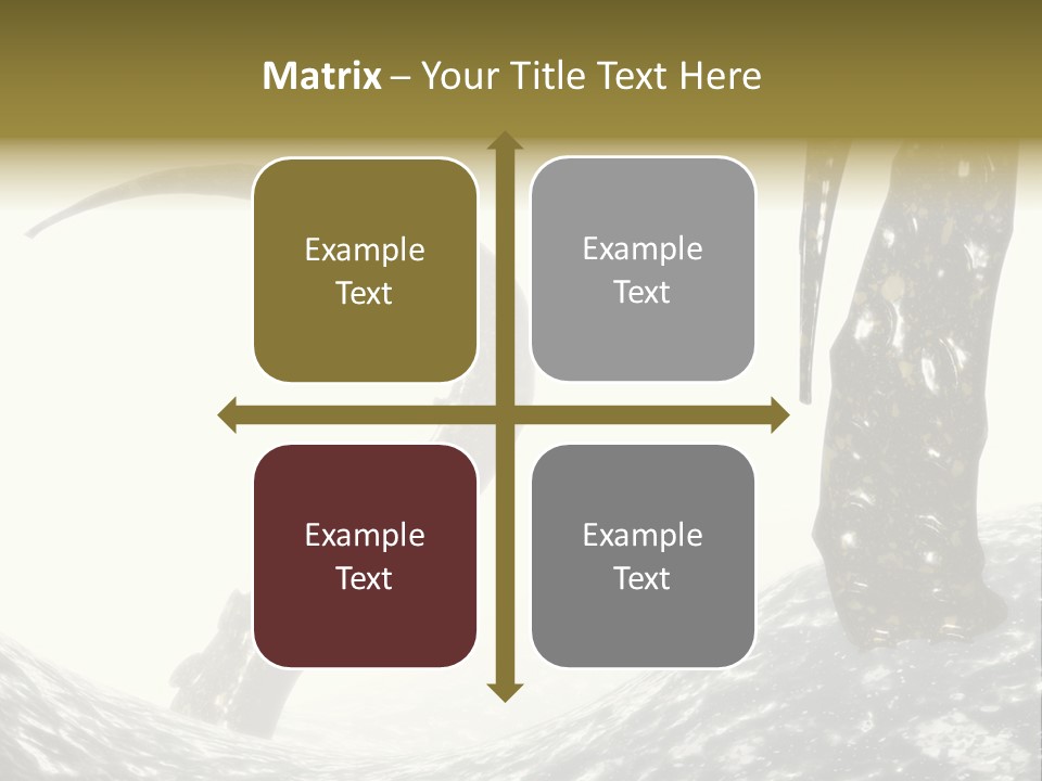 Tentacles In A Rough Ocean 3D Render PowerPoint Template