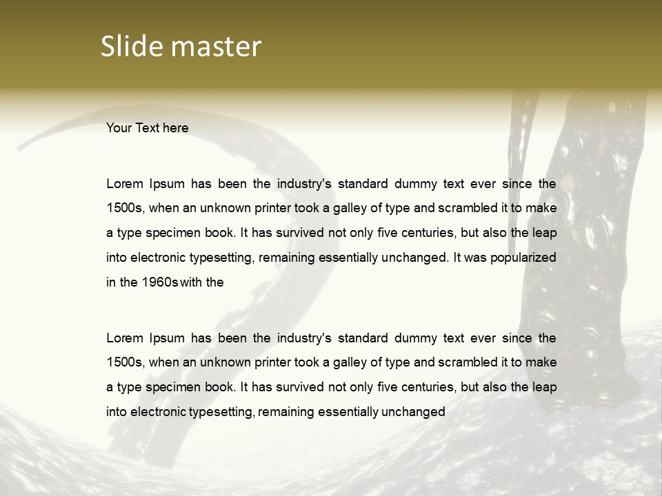 Tentacles In A Rough Ocean 3D Render PowerPoint Template