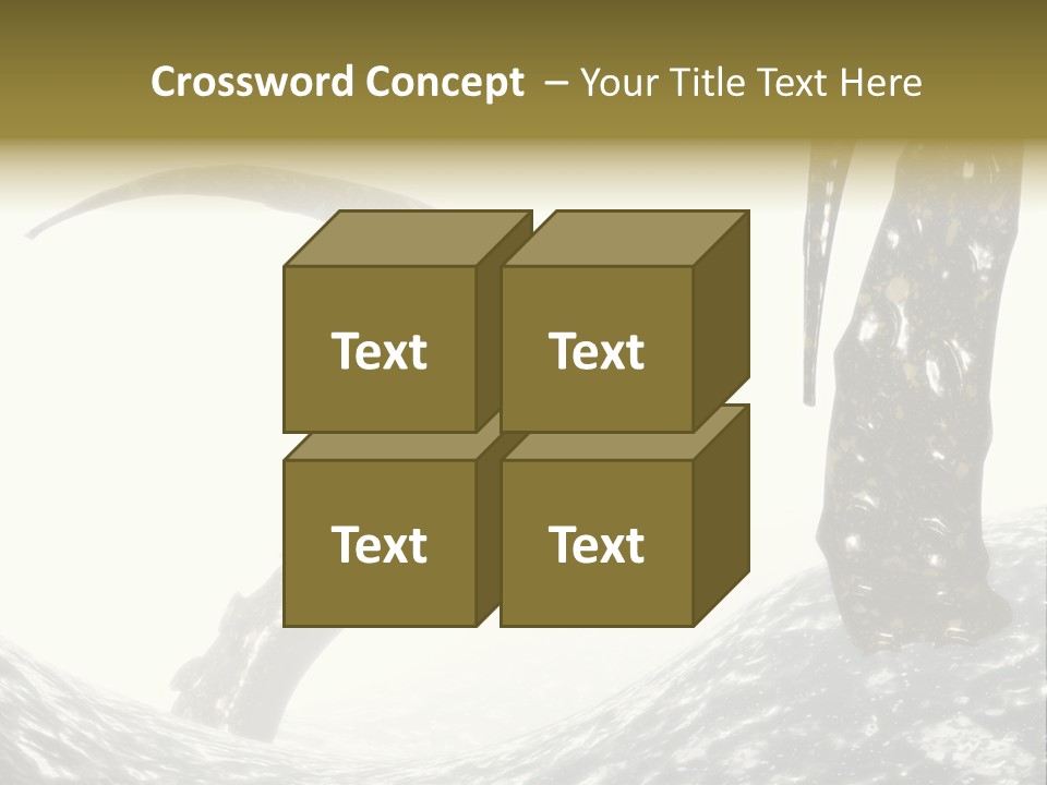 Tentacles In A Rough Ocean 3D Render PowerPoint Template