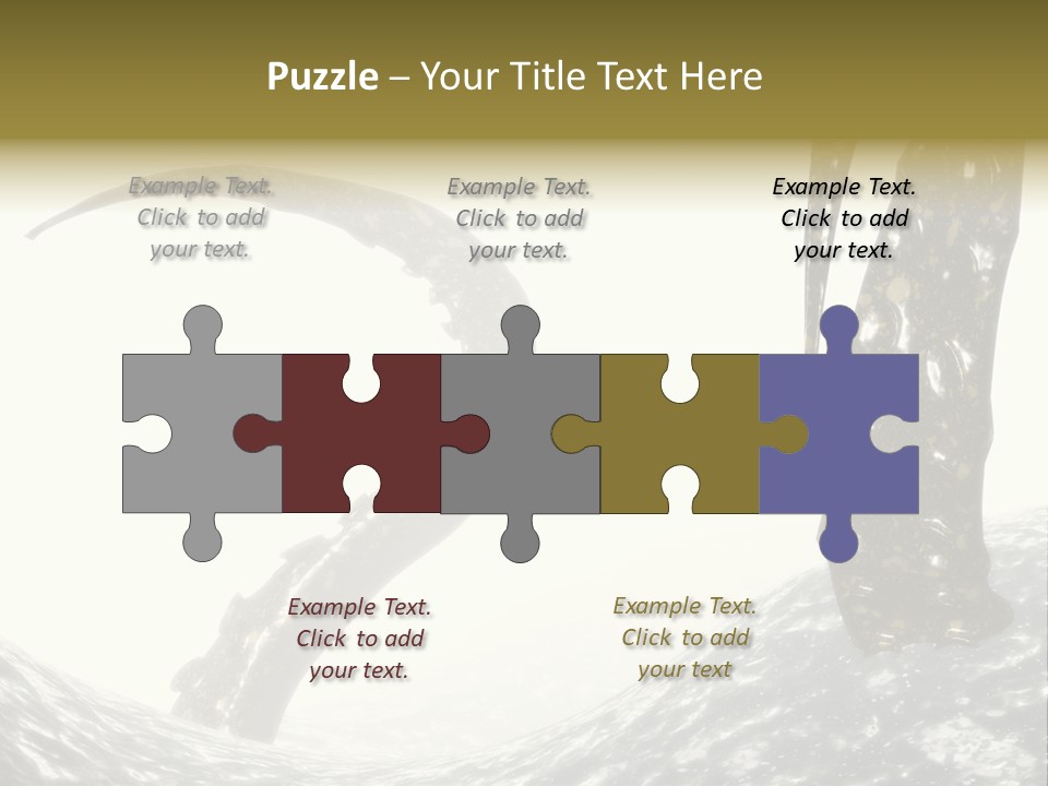 Tentacles In A Rough Ocean 3D Render PowerPoint Template