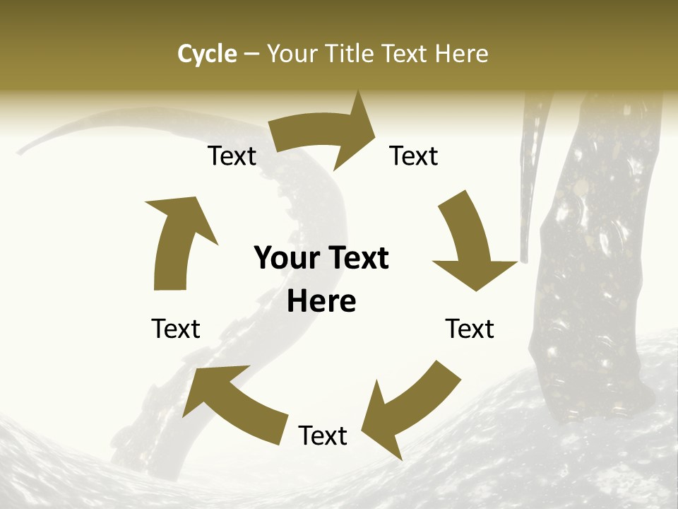 Tentacles In A Rough Ocean 3D Render PowerPoint Template