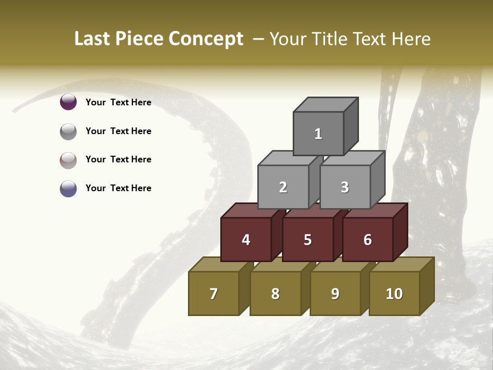 Tentacles In A Rough Ocean 3D Render PowerPoint Template