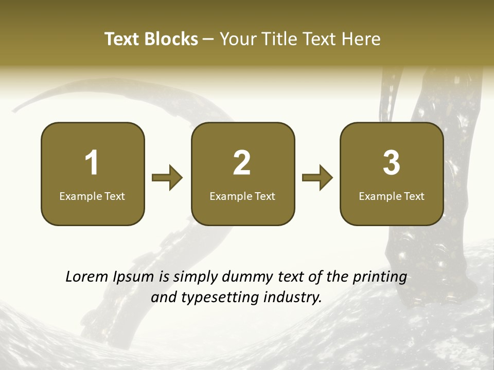 Tentacles In A Rough Ocean 3D Render PowerPoint Template