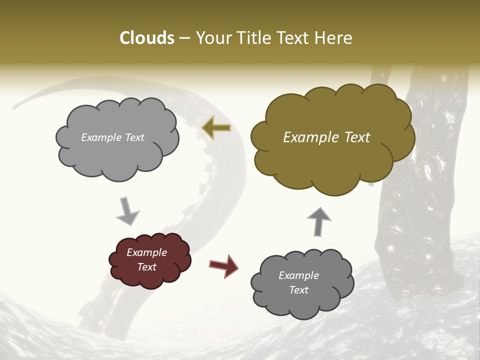 Tentacles In A Rough Ocean 3D Render PowerPoint Template