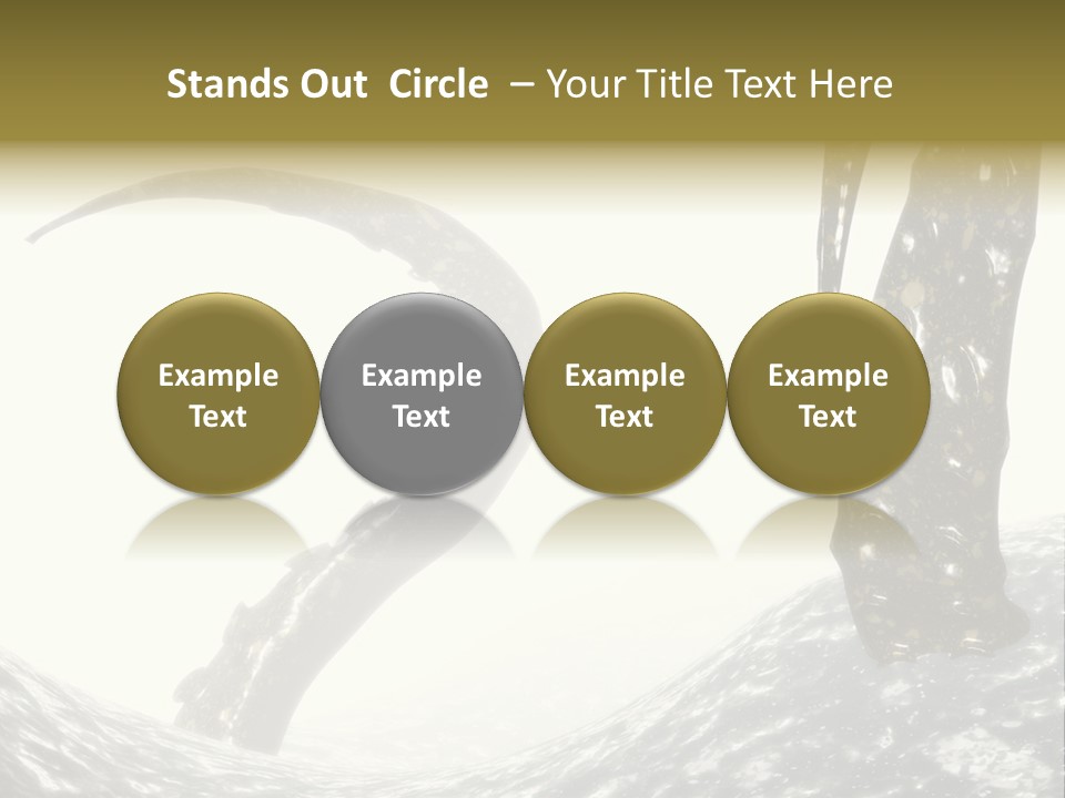 Tentacles In A Rough Ocean 3D Render PowerPoint Template