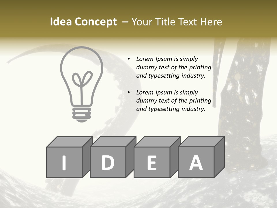 Tentacles In A Rough Ocean 3D Render PowerPoint Template