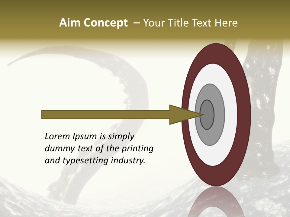 Tentacles In A Rough Ocean 3D Render PowerPoint Template