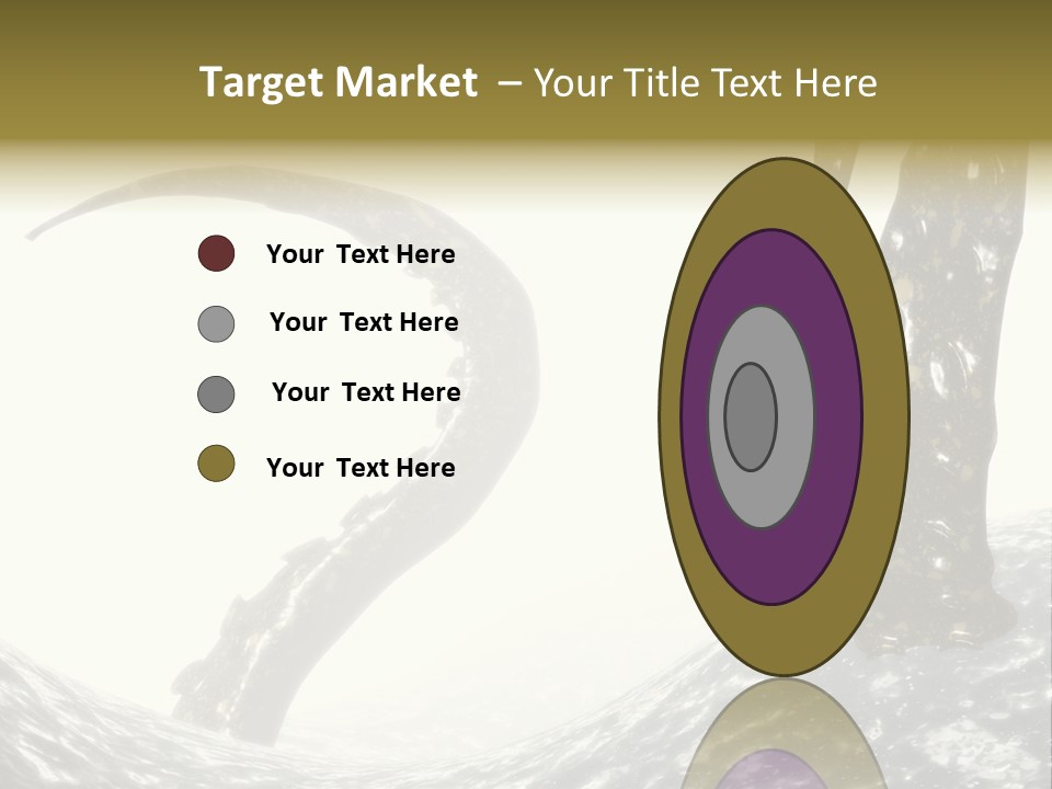 Tentacles In A Rough Ocean 3D Render PowerPoint Template