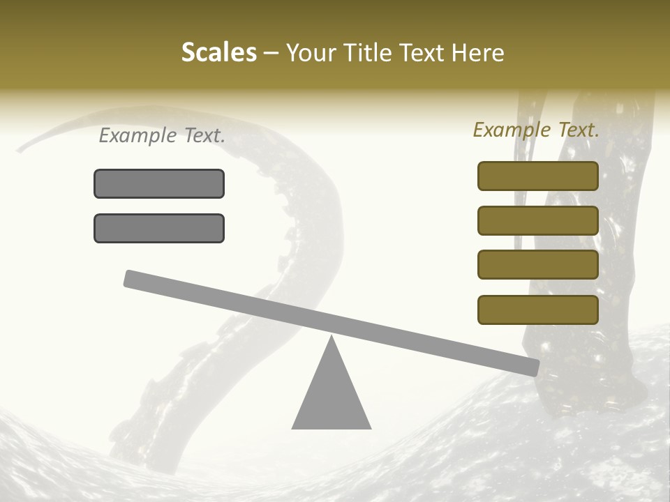 Tentacles In A Rough Ocean 3D Render PowerPoint Template