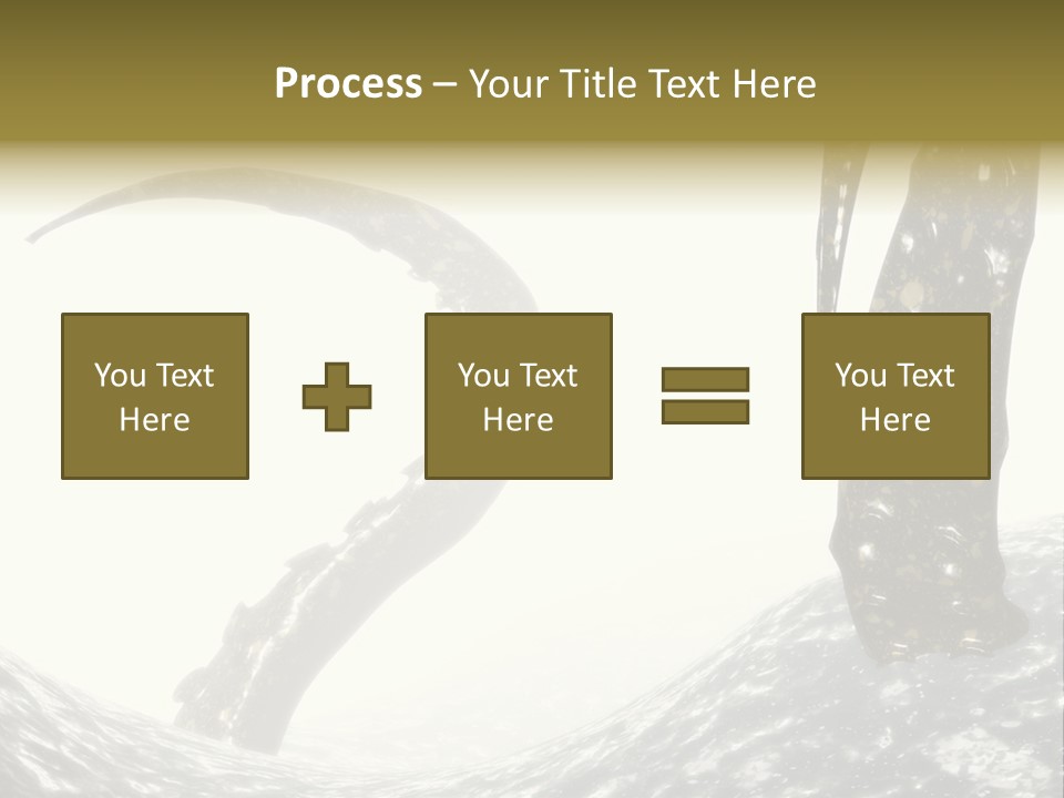 Tentacles In A Rough Ocean 3D Render PowerPoint Template