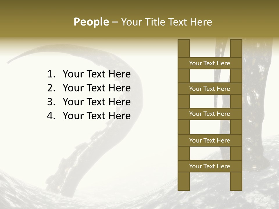 Tentacles In A Rough Ocean 3D Render PowerPoint Template