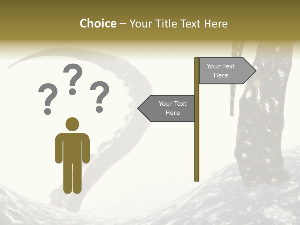 Tentacles In A Rough Ocean 3D Render PowerPoint Template