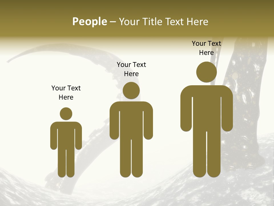 Tentacles In A Rough Ocean 3D Render PowerPoint Template