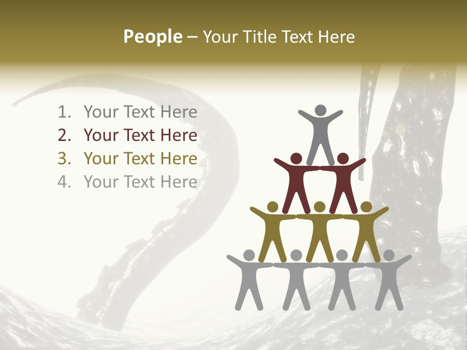 Tentacles In A Rough Ocean 3D Render PowerPoint Template