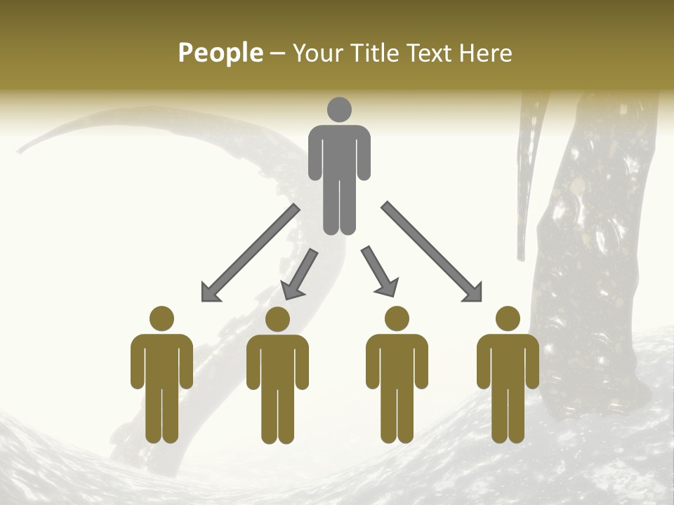 Tentacles In A Rough Ocean 3D Render PowerPoint Template