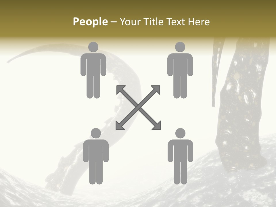 Tentacles In A Rough Ocean 3D Render PowerPoint Template