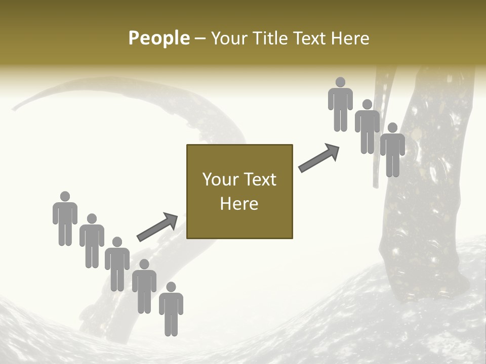 Tentacles In A Rough Ocean 3D Render PowerPoint Template