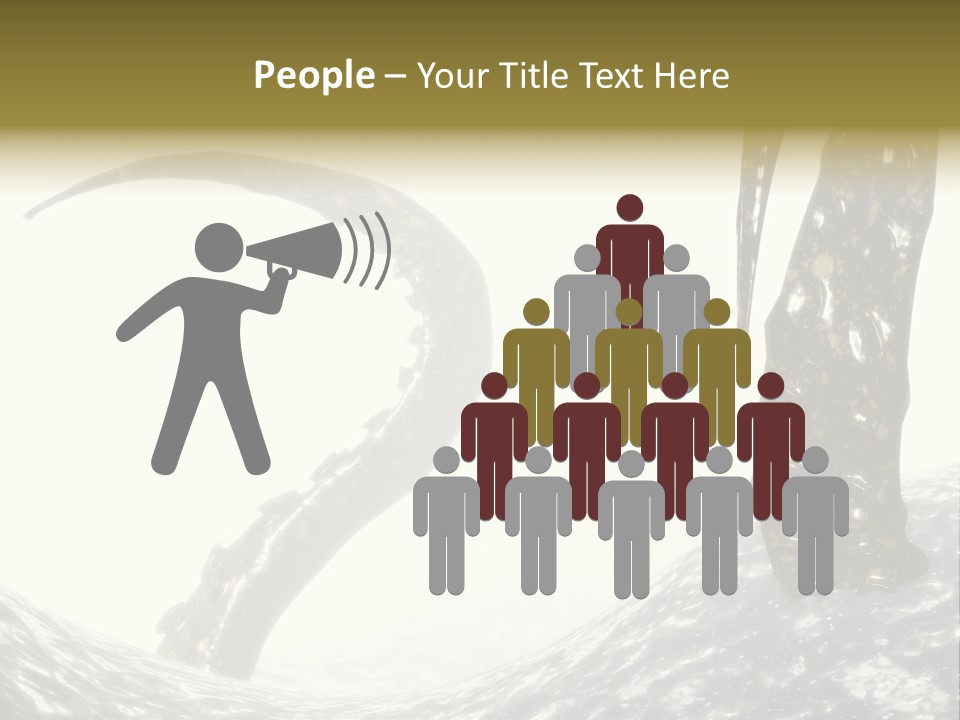 Tentacles In A Rough Ocean 3D Render PowerPoint Template