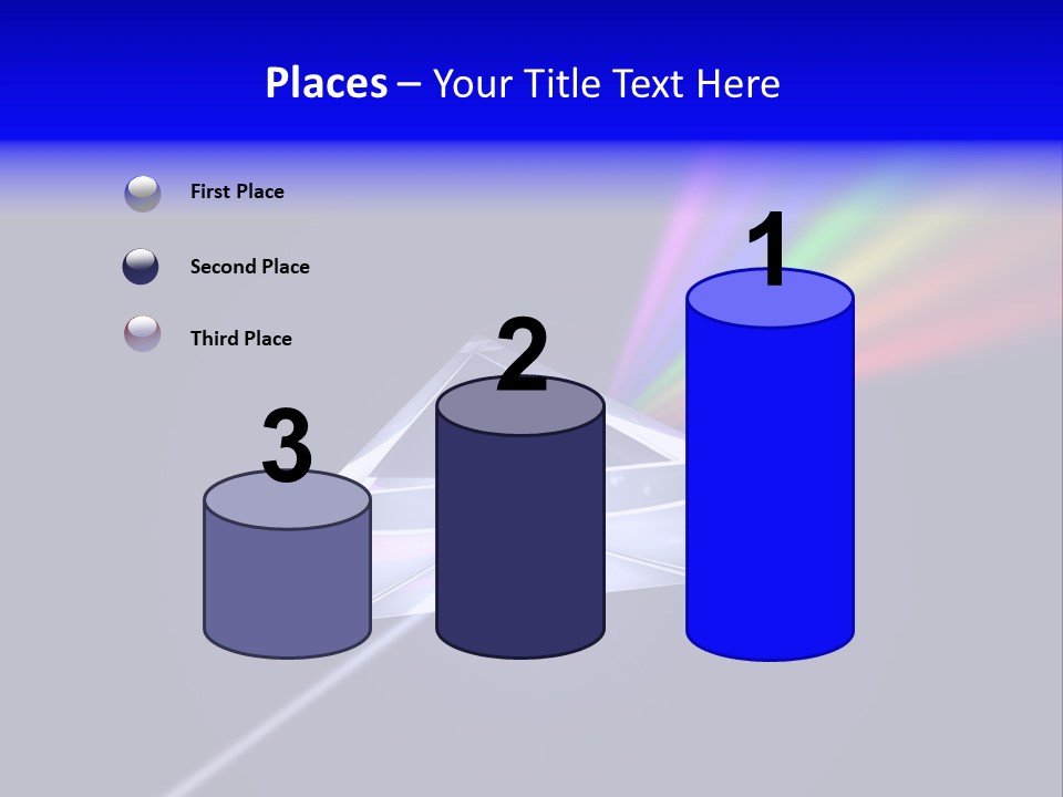 Prism With Light Shining Through PowerPoint Template