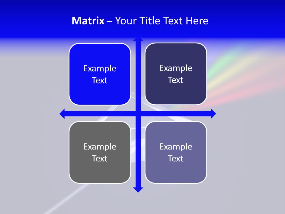 Prism With Light Shining Through PowerPoint Template