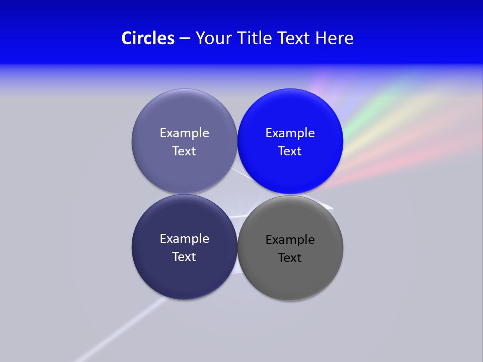 Prism With Light Shining Through PowerPoint Template