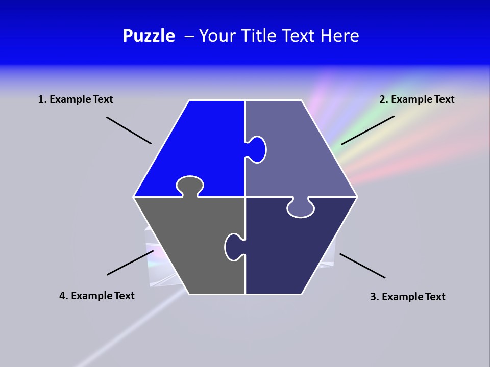 Prism With Light Shining Through PowerPoint Template