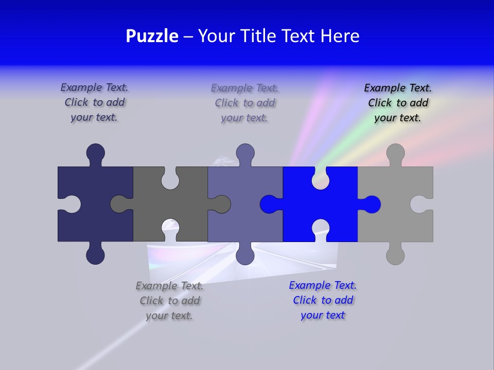 Prism With Light Shining Through PowerPoint Template