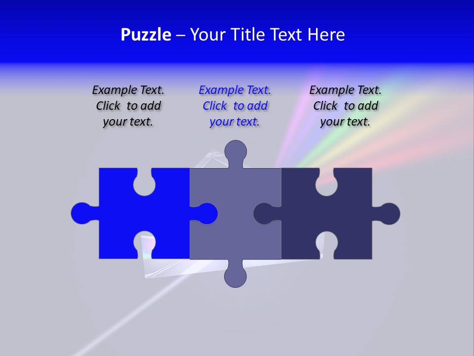 Prism With Light Shining Through PowerPoint Template