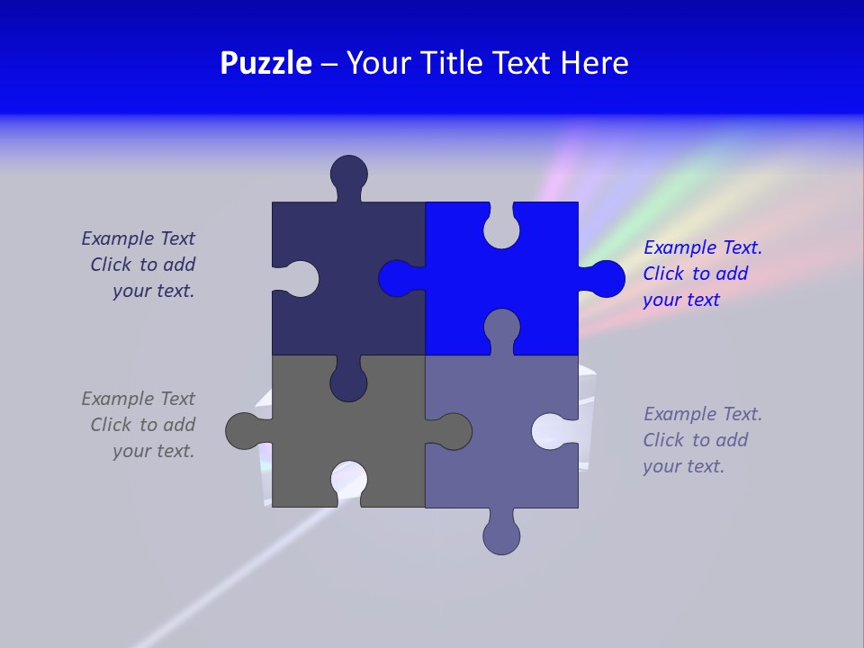 Prism With Light Shining Through PowerPoint Template